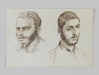 James Tissot (French, 1836-1902). <em>Jew and Armenian</em>, 1886-1887 or 1889. Ink on paper, Sheet: 4 3/4 x 7 1/16 in. (12.1 x 17.9 cm). Brooklyn Museum, Purchased by public subscription, 00.159.430 (Photo: Brooklyn Museum, 00.159.430_IMLS_PS3.jpg)