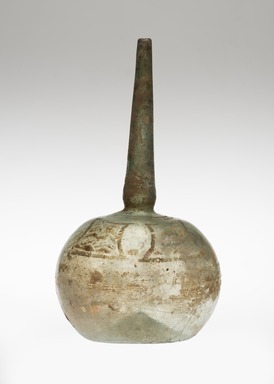  <em>Sprinkler (Qum qum)</em>, 13th-14th century. Glass; blown, gilded and enameled, 11 1/2 x 6 1/2in. (29.2 x 16.5cm). Brooklyn Museum, Gift of Robert B. Woodward, 01.320. Creative Commons-BY (Photo: Brooklyn Museum, 01.320_view01_PS11.jpg)