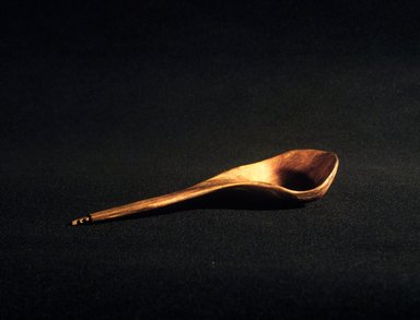 She-we-na (Zuni Pueblo). <em>Spoon (Tom-ma-sho-koi) with Handle Carved in a Stepped Design</em>, late 19th century. Wood, 7 x 2 1/2 in. (18.0 x 5.8 x 2.8 cm). Brooklyn Museum, Museum Expedition 1903, Museum Collection Fund, 03.325.3154. Creative Commons-BY (Photo: Brooklyn Museum, 03.325.3154.jpg)