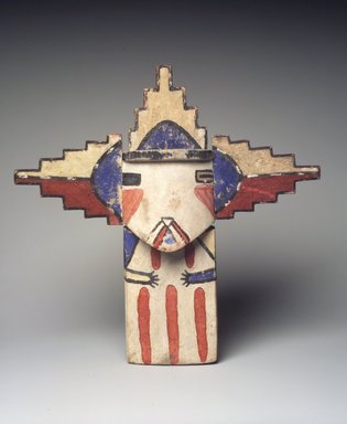 Hopi Pueblo. <em>Kachina Doll (Palhikmana)</em>, late 19th century. Wood, pigment, 12 × 12 1/4 × 1 3/4 in. (30.5 × 31.1 × 4.4 cm). Brooklyn Museum, Museum Expedition 1904, Museum Collection Fund, 04.297.5528. Creative Commons-BY (Photo: Brooklyn Museum, 04.297.5528_transp6233.jpg)