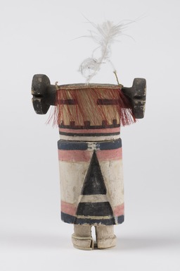 Hopi Pueblo. <em>Kachina Doll (Katsinmana)</em>, late 19th century. Wood, pigment, 7 1/2 x 5 1/2 x 2 11/16 in. (19 x 14 x 6.8 cm). Brooklyn Museum, Museum Expedition 1904, Museum Collection Fund, 04.297.5565. Creative Commons-BY (Photo: Brooklyn Museum, 04.297.5565_front_PS22.jpg)