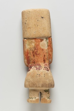 Hopi Pueblo. <em>Kachina Doll (Tassap [Navajo])</em>, late 19th century. Wood, paint, 8 9/16 × 2 9/16 × 2 1/2 in. (21.7 × 6.5 × 6.4 cm). Brooklyn Museum, Museum Expedition 1904, Museum Collection Fund, 04.297.5578. Creative Commons-BY (Photo: Brooklyn Museum Photograph, 04.297.5578_back_PS11.jpg)