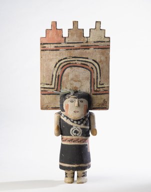 Hopi Pueblo. <em>Kachina Doll (Polimana)</em>, late 19th century. Wood, pigment, cotton, feather, 21 7/8 x 9 1/4 in. (55.5 x 23.5 cm). Brooklyn Museum, Museum Expedition 1904, Museum Collection Fund, 04.297.5592. Creative Commons-BY (Photo: Brooklyn Museum, 04.297.5592_PS9.jpg)