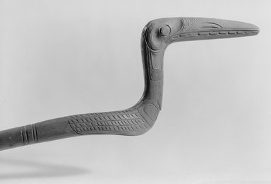 Gwa'sala Kwakwaka'wakw. <em>Chief's Stick</em>, 19th century. Wood, Height: 47 1/16 in. (119.5 cm). Brooklyn Museum, Museum Expedition 1905, Museum Collection Fund, 05.588.7415. Creative Commons-BY (Photo: Brooklyn Museum, 05.588.7415_acetate_bw.jpg)