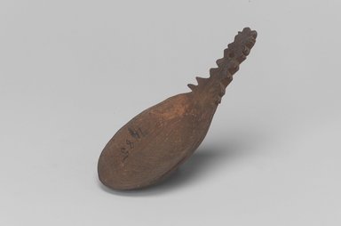 Hupa. <em>Spoon</em>, 19th century. Wood, 1 3/16 x 2 3/16 x 5 1/4 in.  (3 x 5.6 x 13.4 cm). Brooklyn Museum, Museum Expedition 1905, Museum Collection Fund, 05.588.7485. Creative Commons-BY (Photo: Brooklyn Museum, 05.588.7485.jpg)