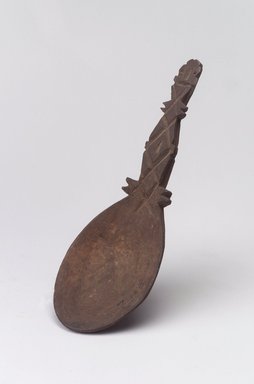 Hupa. <em>Spoon</em>, 19th century. Wood, 1 1/16 x 2 9/16 x 7 3/16 in.  (2.7 x 6.5 x 18.3 cm). Brooklyn Museum, Museum Expedition 1905, Museum Collection Fund, 05.588.7486. Creative Commons-BY (Photo: Brooklyn Museum, 05.588.7486.jpg)
