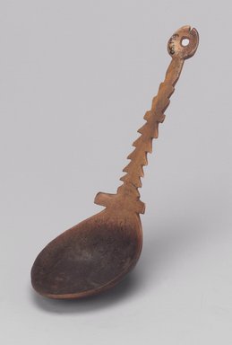 Yurok. <em>Spoon</em>, 18th or 19th century. Antler, length: 7 1/4 in. (18.4 cm). Brooklyn Museum, Museum Expedition 1905, Museum Collection Fund, 05.588.7591. Creative Commons-BY (Photo: Brooklyn Museum, 05.588.7591.jpg)