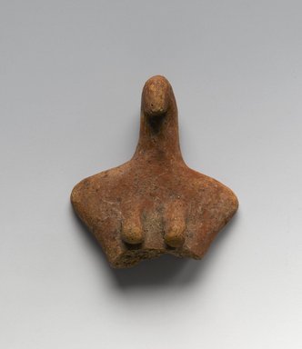  <em>Fragment of Figurine of Woman</em>, ca. 3650–3300 B.C.E. Clay, pigment, 2 1/16 x 1 15/16 x 11/16 in. (5.2 x 4.9 x 1.8 cm). Brooklyn Museum, Charles Edwin Wilbour Fund, 07.447.516. Creative Commons-BY (Photo: Brooklyn Museum, 07.447.516_PS2.jpg)