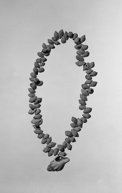 <em>Necklace: 84 Pierced Shells</em>, ca. 4400-3100 B.C.E. Shell, Length, 21 1/4 in. (54 cm). Brooklyn Museum, Charles Edwin Wilbour Fund, 07.447.758. Creative Commons-BY (Photo: Brooklyn Museum, 07.447.758_bw.jpg)