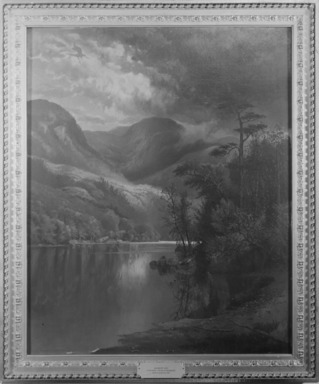 Charles Day Hunt (American, 1840-1914). <em>Lake Henderson, Adirondacks</em>, 1881. Oil on canvas, 38 9/16 x 31 1/8 in. (98 x 79 cm). Brooklyn Museum, Gift of Frederic B. Pratt, 08.222 (Photo: Brooklyn Museum, 08.222_acetate_bw.jpg)