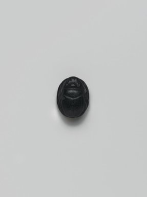 Egyptian. <em>Scarab</em>, 664-343 B.C.E. Stone, 3/8 x 9/16 x 9/16 in. (0.9 x 1.4 x 1.5 cm). Brooklyn Museum, Charles Edwin Wilbour Fund, 08.480.187. Creative Commons-BY (Photo: Brooklyn Museum, 08.480.187_front_PS2.jpg)