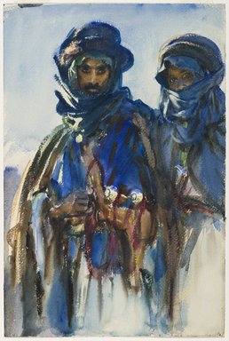 John Singer Sargent (American, born Italy, 1856-1925). <em>Bedouins</em>, 1905-1906. Opaque and translucent watercolor, 18 x 12in. (45.7 x 30.5cm). Brooklyn Museum, Purchased by Special Subscription, 09.814 (Photo: Brooklyn Museum, 09.814_PS6.jpg)
