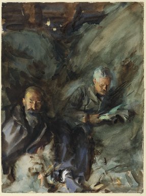 John Singer Sargent (American, born Italy, 1856-1925). <em>In a Hayloft</em>, 1904. Translucent and opaque watercolor with graphite underdrawing, 16 x 12 in. (40.6 x 30.5 cm). Brooklyn Museum, Purchased by Special Subscription, 09.824 (Photo: Brooklyn Museum, 09.824_PS6.jpg)