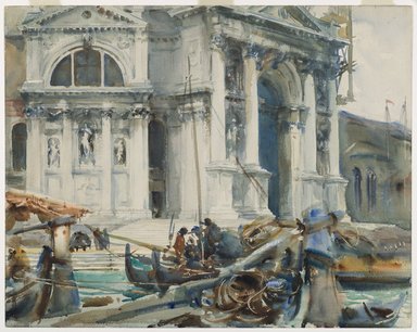 John Singer Sargent (American, born Italy, 1856-1925). <em>Santa Maria della Salute</em>, 1904. Translucent and opaque watercolor and graphite, with graphite underdrawing, 18 3/16 x 22 15/16in. (46.2 x 58.3cm). Brooklyn Museum, Purchased by Special Subscription, 09.838 (Photo: Brooklyn Museum, 09.838_PS6.jpg)