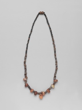  <em>Necklace</em>, ca. 3850–3500 B.C.E. Quartz, carnelian, agate, steatite, serpentine, Approximate length: 18 7/8 in. (48 cm). Brooklyn Museum, Charles Edwin Wilbour Fund, 09.889.313a. Creative Commons-BY (Photo: , 09.889.313a_PS9.jpg)