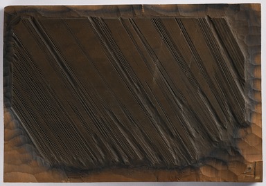  <em>One of a Set of Eight Process Woodblocks with Hiroshige Design from Fifty-three Stages of the  Tokaido, Shono, Woodblock #8.</em>, ca. 1859. Cherry wood, 10 5/8 x 15 5/16 x 3/8 in.  (27 x 38.9 x 1.0 cm). Brooklyn Museum, Museum Expedition 1909, Purchased with funds given by Thomas T. Barr, E. LeGrand Beers, Carll H. de Silver, Herman B. Stutzer, Colonel Robert B. Woodward and the Museum Collection Fund, 09.941.8. Creative Commons-BY (Photo: Brooklyn Museum, 09.941.8_PS22.jpg)