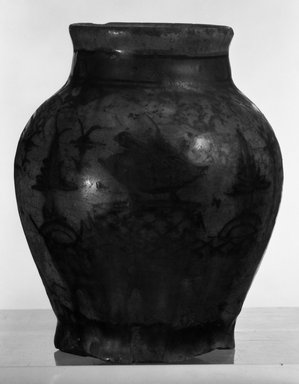  <em>Small Potted Vase</em>, 18th century. Ceramic, 6 1/4 x 5 1/8 in. (15.8 x 13 cm). Brooklyn Museum, Museum Collection Fund, 10.83. Creative Commons-BY (Photo: Brooklyn Museum, 10.83_bw.jpg)