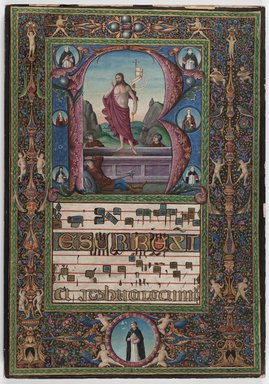  <em>The Resurrection</em>, ca. 1500. Manuscript illumination, 23 1/2 x 16 1/8 in. (59.7 x 41 cm). Brooklyn Museum, Gift of A. Augustus Healy, 11.500 (Photo: Brooklyn Museum, 11.500_PS2.jpg)