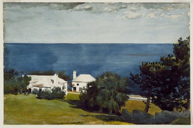 Winslow Homer (American, 1836-1910). <em>Shore at Bermuda</em>, ca. 1899. Watercolor over pencil, 14 x 21 in. (35.6 x 53.3 cm). Brooklyn Museum, Museum Collection Fund and Special Subscription, 11.539 (Photo: Brooklyn Museum, 11.539_SL3.jpg)