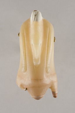  <em>Model Food Offering of Trussed Duck</em>, ca. 2130–1539 B.C.E. Egyptian alabaster (calcite)
, 2 1/2 × 2 1/2 × 5 in. (6.4 × 6.4 × 12.7 cm). Brooklyn Museum, Museum Collection Fund, 11.666. Creative Commons-BY (Photo: Brooklyn Museum, 11.666_front01_PS22.jpg)
