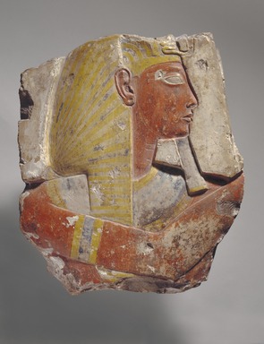  <em>Ramses II</em>, ca. 1279–1213 B.C.E. Limestone, pigment, 15 × 3 × 17 in., 48.5 lb. (38.1 × 7.6 × 43.2 cm, 22kg). Brooklyn Museum, Museum Collection Fund, 11.670. Creative Commons-BY (Photo: Brooklyn Museum, 11.670_edited_SL1.jpg)