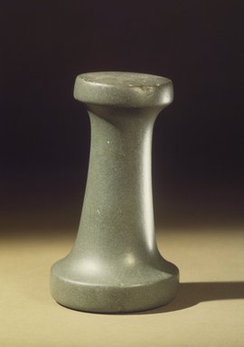 Coast Salish, Chilliwack. <em>Green Maul with Round Flat Lower End</em>. Stone, 6 3/4 × 4 × 4 in. (17.1 × 10.2 × 10.2 cm). Brooklyn Museum, Museum Expedition 1911, Museum Collection Fund, 11.694.9214. Creative Commons-BY (Photo: , 11.694.9214.jpg)