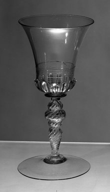  <em>Glass</em>, 19th century. Glass, height: 5 1/4 in. Brooklyn Museum, Purchased by Special Subscription, 11.696.20. Creative Commons-BY (Photo: Brooklyn Museum, 11.696.20_acetate_bw.jpg)
