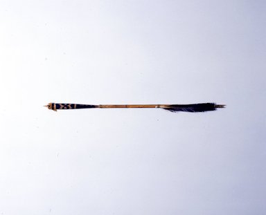 Ainu. <em>Blunt Arrows for Bear Festival</em>. Wood and bamboo, 1/4 x 17 3/16 in. (0.6 x 43.6 cm). Brooklyn Museum, Gift of Herman Stutzer, 12.212. Creative Commons-BY (Photo: North American Ainu Documentation Project, Yoshiburo Kotani, 1990-92, 12.212a_Ainu_project.jpg)