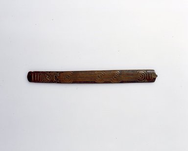 Ainu. <em>Prayer Stick</em>. Wood, 1 1/4 x 12 in. (3.1 x 30.5 cm). Brooklyn Museum, Gift of Herman Stutzer, 12.313. Creative Commons-BY (Photo: North American Ainu Documentation Project, Yoshiburo Kotani, 1990-92, 12.313_Ainu_project.jpg)