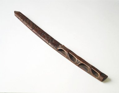 Ainu. <em>Prayer Stick</em>. Wood, 15/16 x 12 5/8 in. (2.4 x 32.1 cm). Brooklyn Museum, Gift of Herman Stutzer, 12.314. Creative Commons-BY (Photo: Brooklyn Museum, 12.314.jpg)