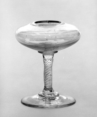  <em>Little Flat Ink Pot</em>, 18th century. Glass, 4 x 1 1/4 in. (10.2 x 3.2 cm). Brooklyn Museum, Purchased by Special Subscription and Museum Collection Fund, 13.780. Creative Commons-BY (Photo: Brooklyn Museum, 13.780_bw.jpg)