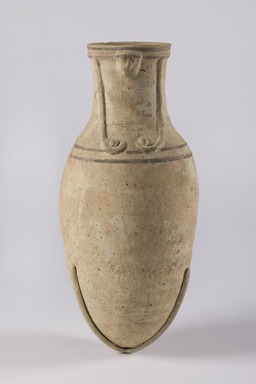  <em>Milk Vase</em>, ca. 1539–1458 B.C.E. Clay, pigment, 13 11/16 height × 6 in. diam. (34.8 × 15.2 cm). Brooklyn Museum, Gift of the Egypt Exploration Fund, 14.642. Creative Commons-BY (Photo: Brooklyn Museum, 14.642_PS20.jpg)