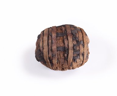  <em>Ibis Egg Mummy</em>, 30 B.C.E. – 100 C.E. Animal remains, linen, 2 1/2 × 2 1/2 × 3 in. (6.4 × 6.4 × 7.6 cm). Brooklyn Museum, Gift of the Egypt Exploration Fund, 14.654. Creative Commons-BY (Photo: Brooklyn Museum (Gavin Ashworth,er), 14.654_Gavin_Ashworth_photograph.jpg)
