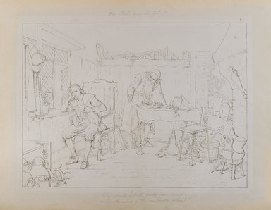 Felix Octavius Carr Darley (American, 1822-1888). <em>The Leech and His Patient, Illustration for The Scarlet Letter</em>, ca. 1878. Brown-black ink with graphite underdrawing on cream, thick, very smooth, highly calendered wove paper., Image: 12 x 16 5/16 in. (30.5 x 41.4 cm). Brooklyn Museum, Gift of William A. White, 15.484 (Photo: Brooklyn Museum, 15.484_IMLS_PS4.jpg)