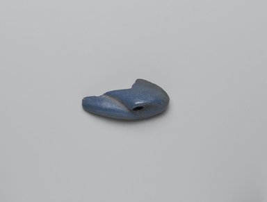  <em>Incomplete Uraeus Head</em>, ca. 1352-1336 B.C.E. Faience, 3 5/8 x 1 5/16 in. (9.2 x 3.4 cm). Brooklyn Museum, Gift of Evangeline Wilbour Blashfield, Theodora Wilbour, and Victor Wilbour honoring the wishes of their mother, Charlotte Beebe Wilbour, as a memorial to their father, Charles Edwin Wilbour, 16.338. Creative Commons-BY (Photo: Brooklyn Museum, 16.338_PS2.jpg)