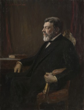 Joseph Henry Boston (American, 1859–1954). <em>Franklin W. Hooper</em>, 1916. Oil on canvas, 51 15/16 x 40 3/16 in. (132 x 102 cm). Brooklyn Museum, Museum Collection Fund, 16.34 (Photo: Brooklyn Museum, 16.34_cropped_PS22.jpg)