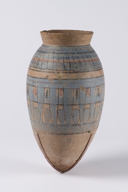  <em>Blue-painted Storage Jar</em>, ca. 1332–1292 B.C.E. Clay, pigment, 11 13/16 x Diam. 6 3/8 in. (30 x 16.2 cm). Brooklyn Museum, Gift of Evangeline Wilbour Blashfield, Theodora Wilbour, and Victor Wilbour honoring the wishes of their mother, Charlotte Beebe Wilbour, as a memorial to their father Charles Edwin Wilbour, 16.580.129. Creative Commons-BY (Photo: Brooklyn Museum, 16.580.129_PS22.jpg)