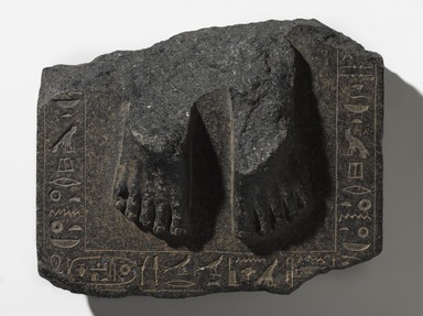  <em>Statue Base of Senetepibre-Ankh</em>, ca. 1938–1759 B.C.E. Granodiorite, 4 1/2 × 9 1/2 × 8 in., 18.5 lb. (11.4 × 24.1 × 20.3 cm, 8.39kg). Brooklyn Museum, Gift of Evangeline Wilbour Blashfield, Theodora Wilbour, and Victor Wilbour honoring the wishes of their mother, Charlotte Beebe Wilbour, as a memorial to their father, Charles Edwin Wilbour, 16.580.87. Creative Commons-BY (Photo: , 16.580.87_PS9.jpg)