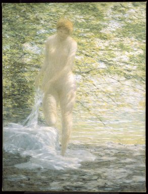 Bolton Coit Brown (American, 1864-1936). <em>Sifting Shadows</em>, 1914. Oil on canvas, 34 3/4 x 26 3/4 in. (88.3 x 67.9 cm). Brooklyn Museum, Gift of Quill Jones, 17.135 (Photo: Brooklyn Museum, 17.135_SL3.jpg)