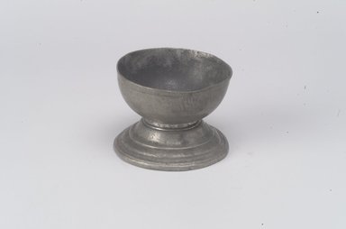  <em>Salt</em>, late 17th or early 18th century. Pewter, 2 x 2 5/8 x 2 5/8 in. (5.1 x 6.7 x 6.7 cm). Brooklyn Museum, Gift of Nestor Sanborn, 19.168. Creative Commons-BY (Photo: Brooklyn Museum, 19.168.jpg)