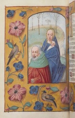 Flemish. <em>Horae Beatae Mariae Virginis</em>, 16th century. Manuscript in opaque watercolor and ink with gold, 3 3/4 × 2 7/8 × 1 1/8 in. (9.5 × 7.3 × 2.9 cm). Brooklyn Museum, Bequest of Mary Benson, 19.72 (Photo: , 19.72_PS9.jpg)