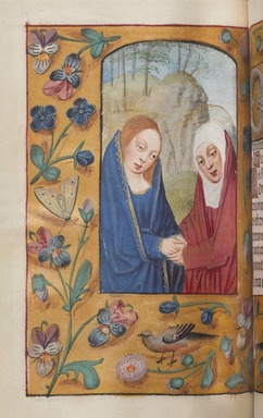 Flemish. <em>Horae Beatae Mariae Virginis</em>, 16th century. Manuscript in opaque watercolor and ink with gold, 3 3/4 × 2 7/8 × 1 1/8 in. (9.5 × 7.3 × 2.9 cm). Brooklyn Museum, Bequest of Mary Benson, 19.72 (Photo: , 19.72_p00_PS9.jpg)
