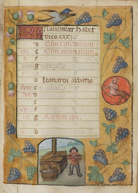 Flemish. <em>Horae Beatae Mariae Virginis</em>, 16th century. Manuscript in opaque watercolor and ink with gold, 3 1/2 × 2 5/8 × 7/8 in. (8.9 × 6.7 × 2.2 cm). Brooklyn Museum, Bequest of Mary Benson, 19.73 (Photo: , 19.73_p00_PS9.jpg)