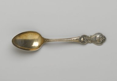 Reed & Barton (American, 1840–present). <em>Tablespoon, Shell Pattern</em>, ca. 1880. Silverplate, 6 15/16 x 1 1/2 x 1 1/8 in. Brooklyn Museum, Gift of Joseph V. Garry, 1989.106.7. Creative Commons-BY (Photo: Brooklyn Museum, 1989.106.7_PS2.jpg)