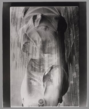 George Woodman (American, 1932 - 2017). <em>Untitled</em>, 1988. Gelatin silver print, 20 x 16 in. Brooklyn Museum, Gift of Carol and Jeffrey Hoffeld, 1989.127.1. © artist or artist's estate (Photo: Brooklyn Museum, 1989.127.1_PS9.jpg)