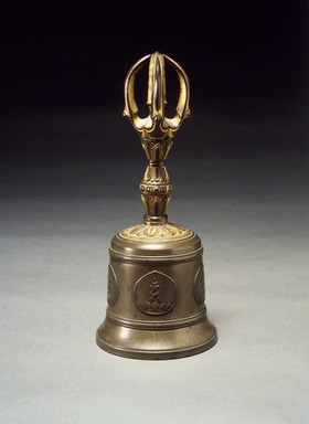  <em>Samaya Gokorei (Five-Pronged Vajra Bell)</em>, 13th century. Bronze with traces of gilding, Height: 7 1/8 in. Brooklyn Museum, Gift of Bernice and Robert Dickes, 1989.145. Creative Commons-BY (Photo: Brooklyn Museum, 1989.145.jpg)