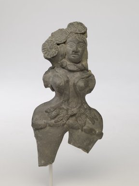  <em>Mother Goddess Figurine</em>, 3rd-2nd century B.C. Terracotta, 6 3/4 x 3 1/2 x 1 3/4 in. (17.1 x 8.9 cm). Brooklyn Museum, Gift of Dr. Bertram H. Schaffner, 1989.179.4. Creative Commons-BY (Photo: Brooklyn Museum, 1989.179.4_PS6.jpg)