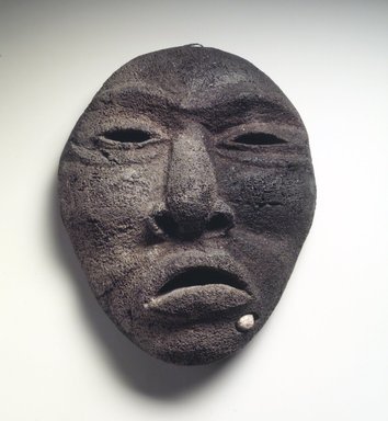 Canadian Inuit. <em>Mask</em>, 19th century. Whalebone, 7 3/8 x 6 x 3 1/4 in. (18.7 x 15.2 x 8.3 cm). Brooklyn Museum, The Adolph and Esther D. Gottlieb Collection, 1989.51.55. Creative Commons-BY (Photo: Brooklyn Museum, 1989.51.55.jpg)