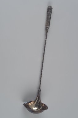 Reed & Barton (American, 1840–present). <em>Punch Ladle, "Renaissance" pattern</em>, ca. 1886. Silver-plated metal, 20 3/8 x 4 7/8 x 3 1/2 in. (51.8 x 12.4 x 8.9 cm). Brooklyn Museum, Purchased with funds given by Joseph V. Garry, 1989.75.1. Creative Commons-BY (Photo: Brooklyn Museum, 1989.75.1.jpg)