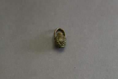 Akan. <em>Figurative Gold Weight</em>, 19th century. Copper alloy, length: 3 in. (length: 3.6 cm. Brooklyn Museum, Gift of Shirley B. Williams, 1990.221.37. Creative Commons-BY (Photo: Brooklyn Museum, 1990.221.37_front_PS5.jpg)